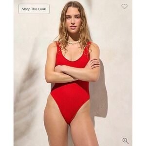 NEW J. Crew Claudia Scruchie one piece Red Arroyo Size 16